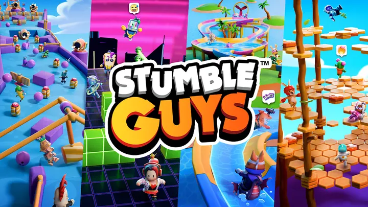 Επίσημο στιγμιότυπο Stumble Guys από τον χάρτη Space Race